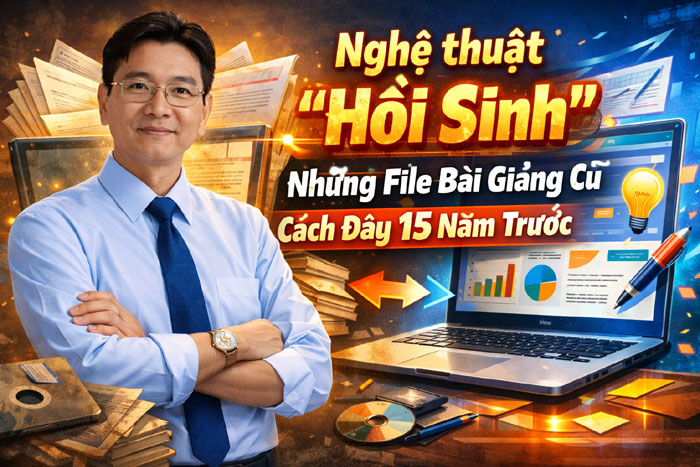 Nghệ thuật 'hồi sinh' những file bài giảng cũ